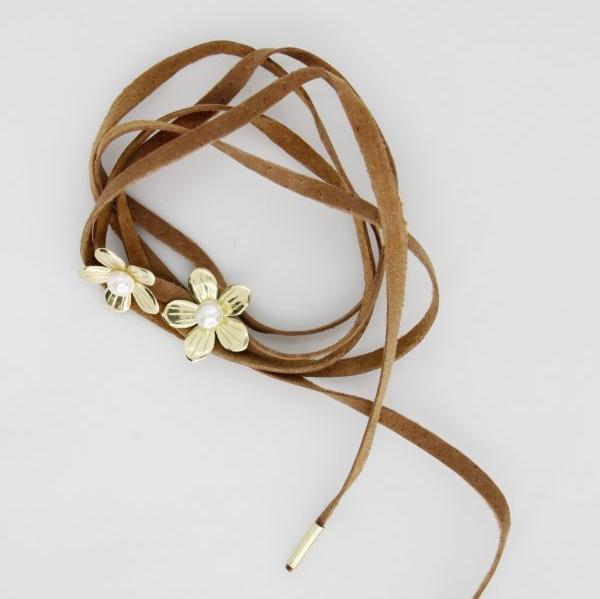 Chocker Galhos Floridos - Ouro